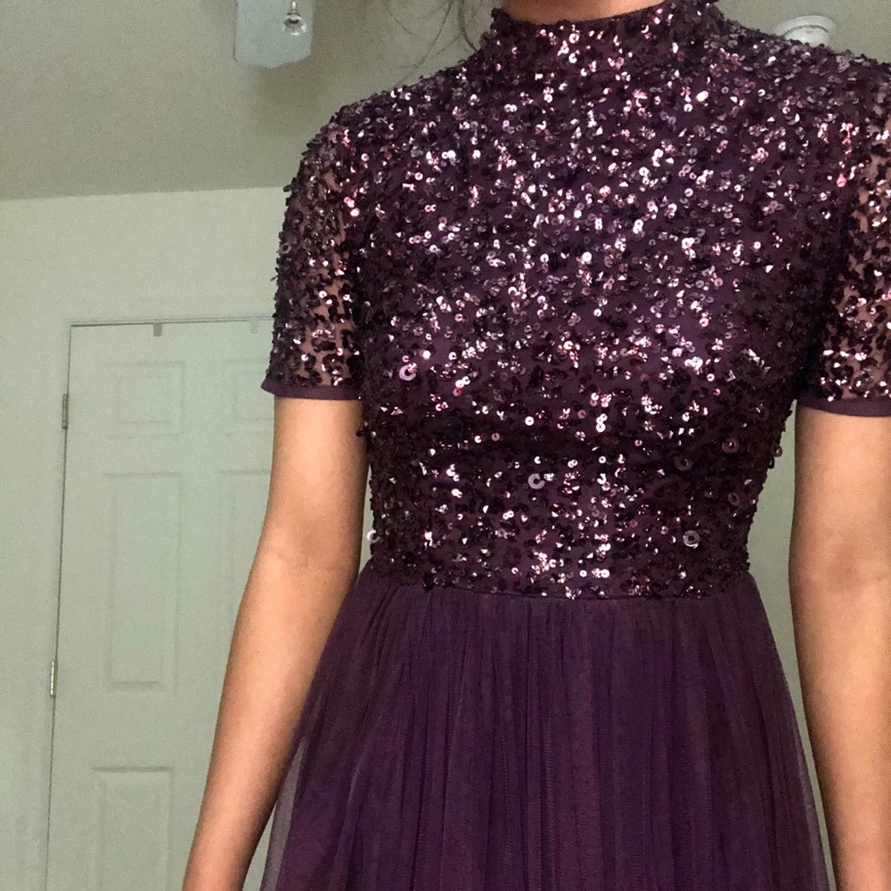 Beaded and Tulle Long Formal or Prom dress ASOS